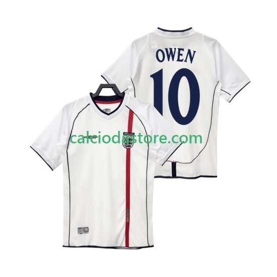 Maglia Inghilterra OWEN 10 Retro Gara Home Uomo 2002 MC Maglia Inghilterra OWEN 10 Retro Gara Home Uomo 2002 MC