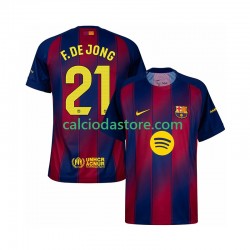 Maglia FC Barcelona Frenkie de Jong 21 Gara Home Uomo 2025-2026 MC