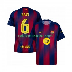 Maglia FC Barcelona Gavi 6 Champions League Gara Home Uomo 2025-2026 MC