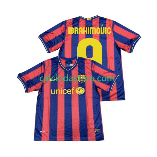 Maglia FC Barcelona Ibrahimovic 9 2009 Retro Gara Home Uomo 2010 MC