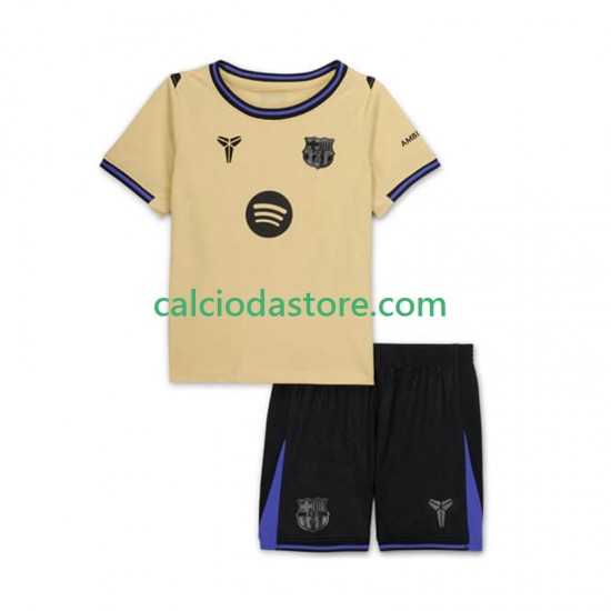 Maglia FC Barcelona Gara Away Completo Bambino 2-13 Anni 2025-2026 MC