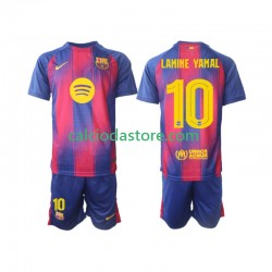 Maglia FC Barcelona Lamine Yamal 10 Champions League Gara Home Completo Bambino 2-13 Anni 2025-2026 MC
