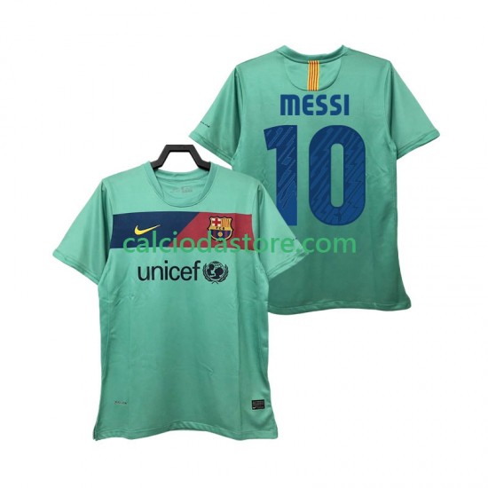 Maglia FC Barcelona Lionel Messi 10 Retro Gara Away Uomo 2011 2010 MC