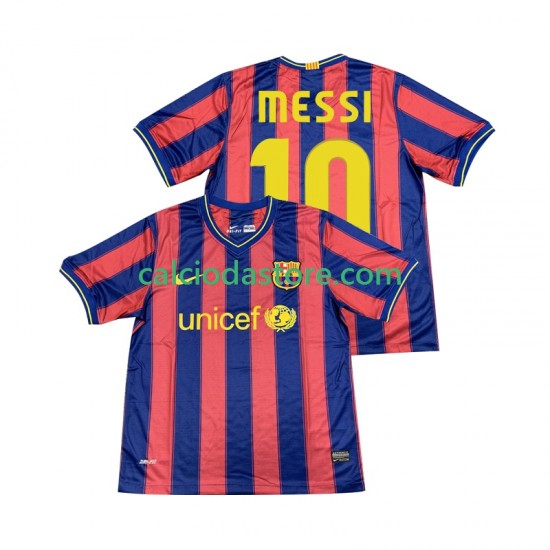 Maglia FC Barcelona Lionel Messi 10 2009 Retro Gara Home Uomo 2010 MC