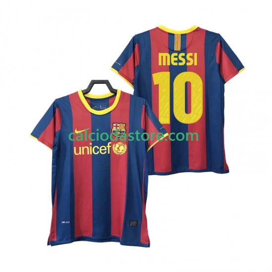 Maglia FC Barcelona Lionel Messi 10 Retro Gara Home Uomo 2011 2010 MC