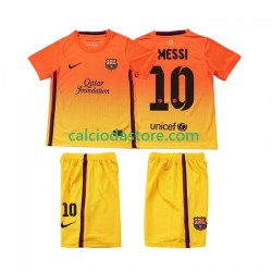 Maglia FC Barcelona Lionel Messi 10 2012 2013 Retro Gara Away Completo Bambino 2-13 Anni MC