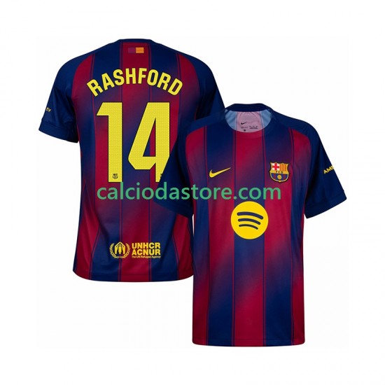Maglia FC Barcelona Marcus Rashford 14 Gara Home Uomo 2025-2026 MC