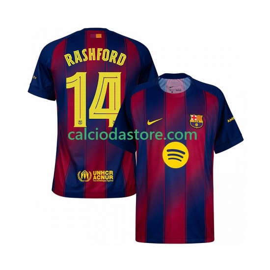 Maglia FC Barcelona Marcus Rashford 14 Champions League Gara Home Uomo 2025-2026 MC Maglia FC Barcelona Marcus Rashford 14 Champions League Gara Home Uomo 2025-2026 MC