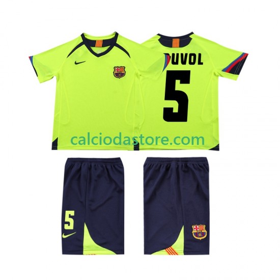 Maglia FC Barcelona PUVDL 5 2005 Retro Gara Away Completo Bambino 2-13 Anni 2006 MC Maglia FC Barcelona PUVDL 5 2005 Retro Gara Away Completo Bambino 2-13 Anni 2006 MC