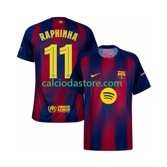 Maglia FC Barcelona Raphinha 11 Champions League Gara Home Uomo 2025-2026 MC