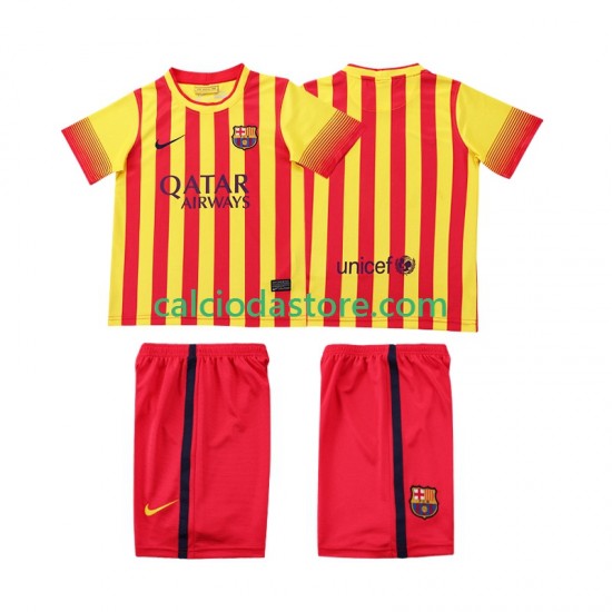 Maglia FC Barcelona 2013 2014 Retro Gara Away Completo Bambino 2-13 Anni MC
