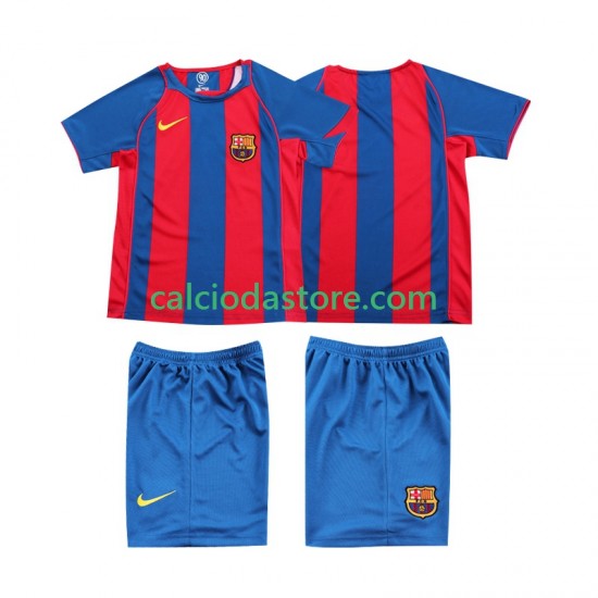 Maglia FC Barcelona 2005 Retro Gara Home Completo Bambino 2-13 Anni 2004 MC Maglia FC Barcelona 2005 Retro Gara Home Completo Bambino 2-13 Anni 2004 MC
