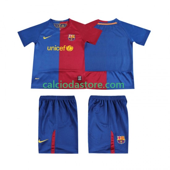 Maglia FC Barcelona 2009 Retro Gara Home Completo Bambino 2-13 Anni 2008 MC