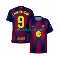 Maglia FC Barcelona Robert Lewandowski 9 Gara Home Uomo 2025-2026 MC
