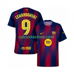 Maglia FC Barcelona Robert Lewandowski 9 Champions League Gara Home Uomo 2025-2026 MC