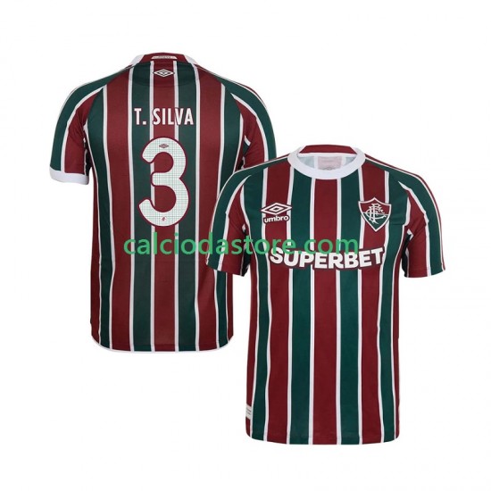 Maglia Fluminense Thiago Silva 3 Gara Home Uomo 2025-2026 MC Maglia Fluminense Thiago Silva 3 Gara Home Uomo 2025-2026 MC