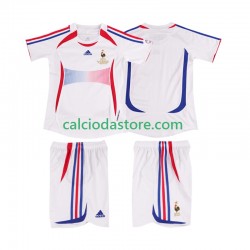 Maglia Francia Retro Gara Away Completo Bambino 2-13 Anni 2006 MC