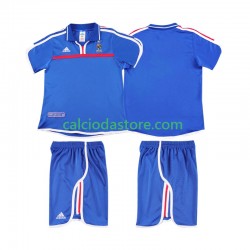 Maglia Francia 2000 Retro Gara Home Completo Bambino 2-13 Anni MC