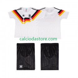 Maglia Germania 1990 Retro Gara Home Completo Bambino 2-13 Anni MC