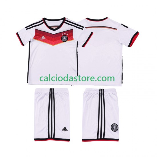 Maglia Germania 2014 Retro Gara Home Completo Bambino 2-13 Anni MC