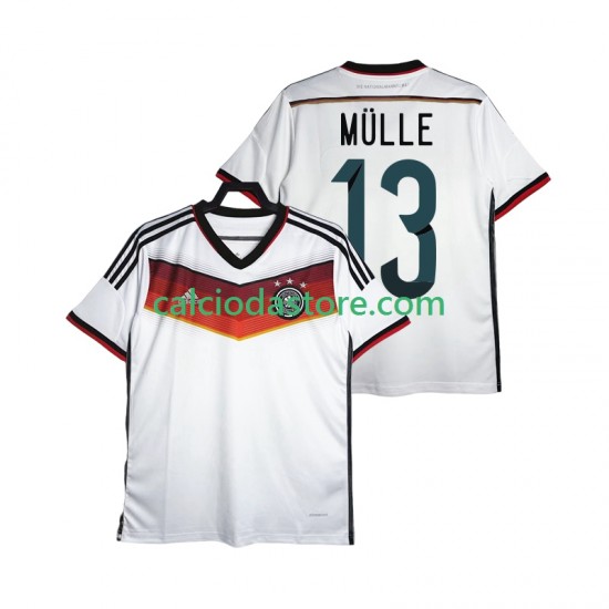 Maglia Germania MULLER 13 2014 Retro Gara Home Uomo MC Maglia Germania MULLER 13 2014 Retro Gara Home Uomo MC