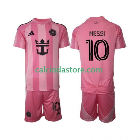 Maglia Inter Miami Lionel Messi 10 Gara Home Completo Bambino 2-13 Anni 2025 MC