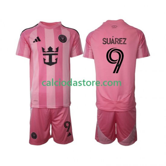 Maglia Inter Miami Luis Suarez 9 Gara Home Completo Bambino 2-13 Anni 2025 MC Maglia Inter Miami Luis Suarez 9 Gara Home Completo Bambino 2-13 Anni 2025 MC