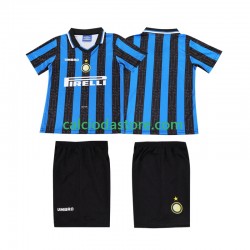 Maglia Inter Milan 1997 Retro Gara Home Completo Bambino 2-13 Anni 1998 MC