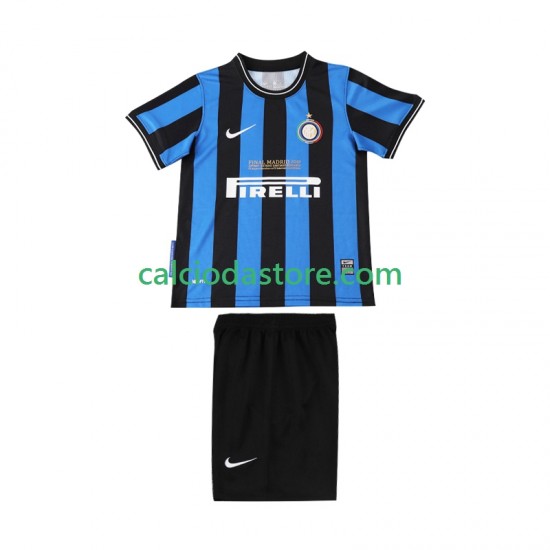 Maglia Inter Milan 2009 Retro Gara Home Completo Bambino 2-13 Anni 2010 MC Maglia Inter Milan 2009 Retro Gara Home Completo Bambino 2-13 Anni 2010 MC
