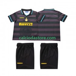 Maglia Inter Milan 1997 Retro Gara Terza Completo Bambino 2-13 Anni 1998 MC