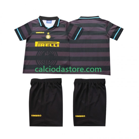 Maglia Inter Milan 1997 Retro Gara Terza Completo Bambino 2-13 Anni 1998 MC Maglia Inter Milan 1997 Retro Gara Terza Completo Bambino 2-13 Anni 1998 MC