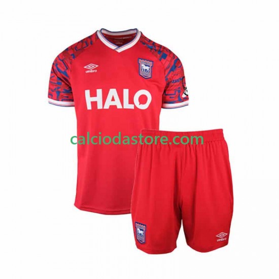 Maglia Ipswich Town Gara Away Completo Bambino 2-13 Anni 2025-2026 MC