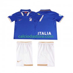 Maglia Italia 1996 Retro Gara Home Completo Bambino 2-13 Anni MC