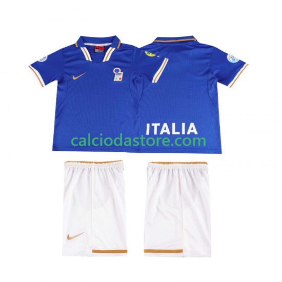 Maglia Italia 1996 Retro Gara Home Completo Bambino 2-13 Anni MC