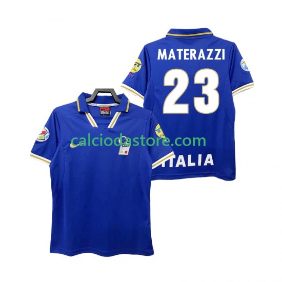 Maglia Italia MATERAZZI 23 1996 Retro Gara Home Uomo MC Maglia Italia MATERAZZI 23 1996 Retro Gara Home Uomo MC