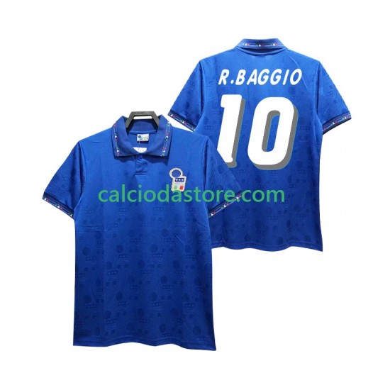 Maglia Italia Roberto Baggio 10 Retro Gara Home Uomo 1994 MC Maglia Italia Roberto Baggio 10 Retro Gara Home Uomo 1994 MC