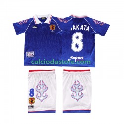 Maglia Giappone NAKATA 8 Retro Gara Home Completo Bambino 2-13 Anni 1998 MC