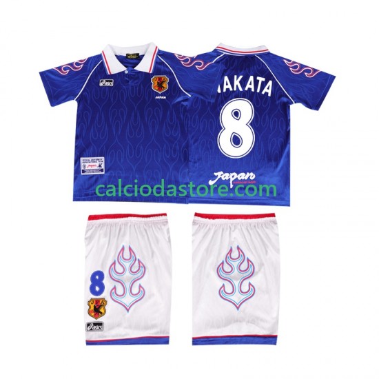 Maglia Giappone NAKATA 8 Retro Gara Home Completo Bambino 2-13 Anni 1998 MC Maglia Giappone NAKATA 8 Retro Gara Home Completo Bambino 2-13 Anni 1998 MC