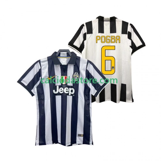Maglia Juventus Pogba 6 2014 2015 Retro Gara Home Uomo MC Maglia Juventus Pogba 6 2014 2015 Retro Gara Home Uomo MC
