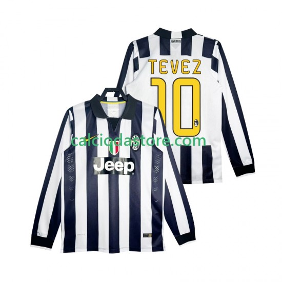 Maglia Juventus TEVEZ 10 2014 2015 Retro Gara Home Uomo ML