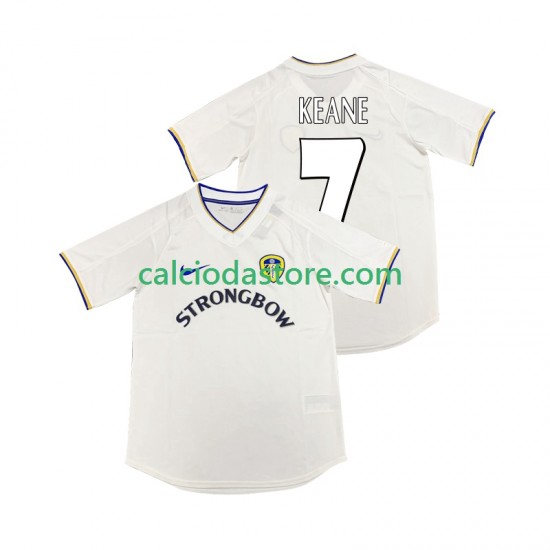 Maglia Leeds United KEANE 7 2000 2001 Retro Gara Home Uomo MC