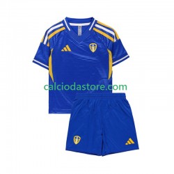 Maglia Leeds United Gara Away Completo Bambino 2-13 Anni 2025-2026 MC