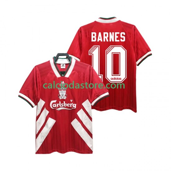 Maglia Liverpool BARNES 10 1993 1995 Retro Gara Home Uomo MC Maglia Liverpool BARNES 10 1993 1995 Retro Gara Home Uomo MC