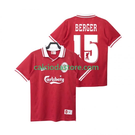 Maglia Liverpool BERGER 15 1996 Retro Gara Home Uomo 1998 MC