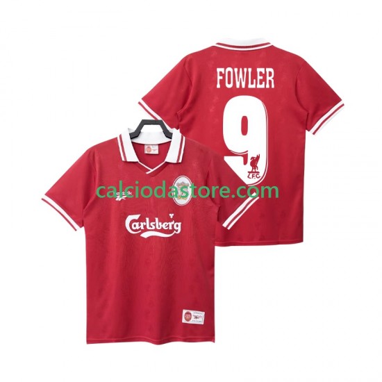 Maglia Liverpool FOWLER 9 1996 Retro Gara Home Uomo 1998 MC