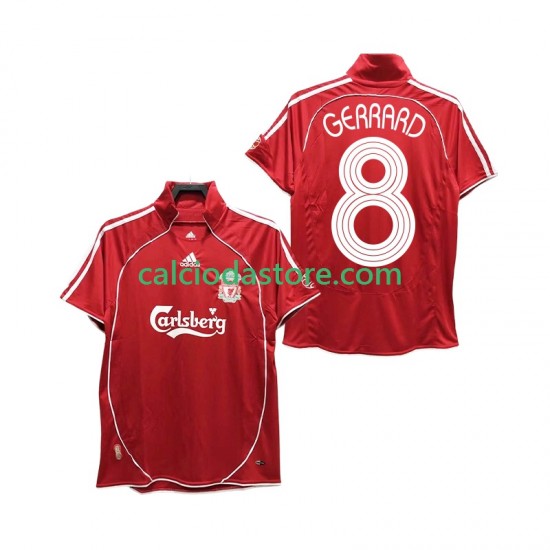 Maglia Liverpool GERRARD 8 Retro Gara Home Uomo 2008 2006 MC