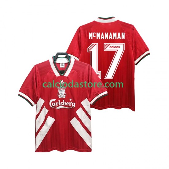 Maglia Liverpool MCMANAMAN 17 1993 1995 Retro Gara Home Uomo MC Maglia Liverpool MCMANAMAN 17 1993 1995 Retro Gara Home Uomo MC