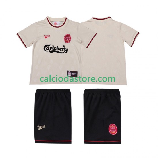Maglia Liverpool LWP 1996 1997 Retro Gara Away Completo Bambino 2-13 Anni MC