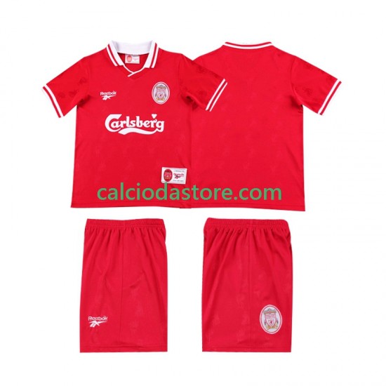 Maglia Liverpool LWP 1996 1997 Retro Gara Home Completo Bambino 2-13 Anni MC