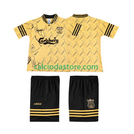 Maglia Liverpool LWP 1996 Retro Gara Terza Completo Bambino 2-13 Anni 1994 MC